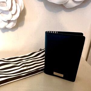 Henri Bendel Passport cover black leather